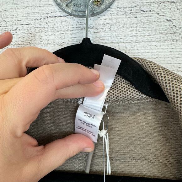 Wynne Layers Women's Plus Size Taupe Textured Mesh Blazer Jacket Size 3X - Picture 3 of 8